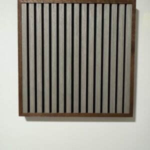 Vertical striped wall art panel